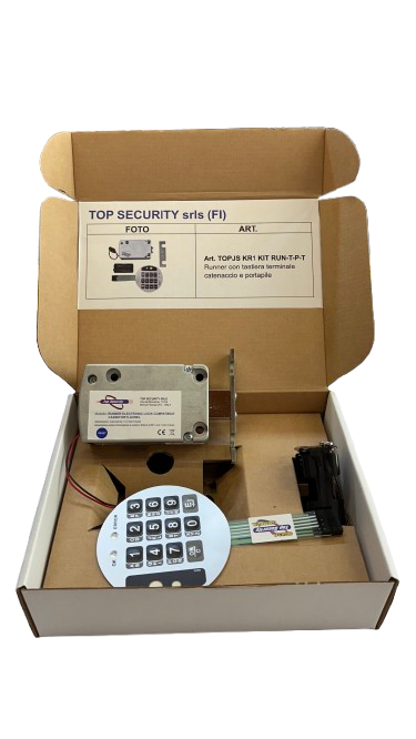TOPJS KR1 KIT RUN-T-P-T Runner con tastiera terminale catenaccio e portapile